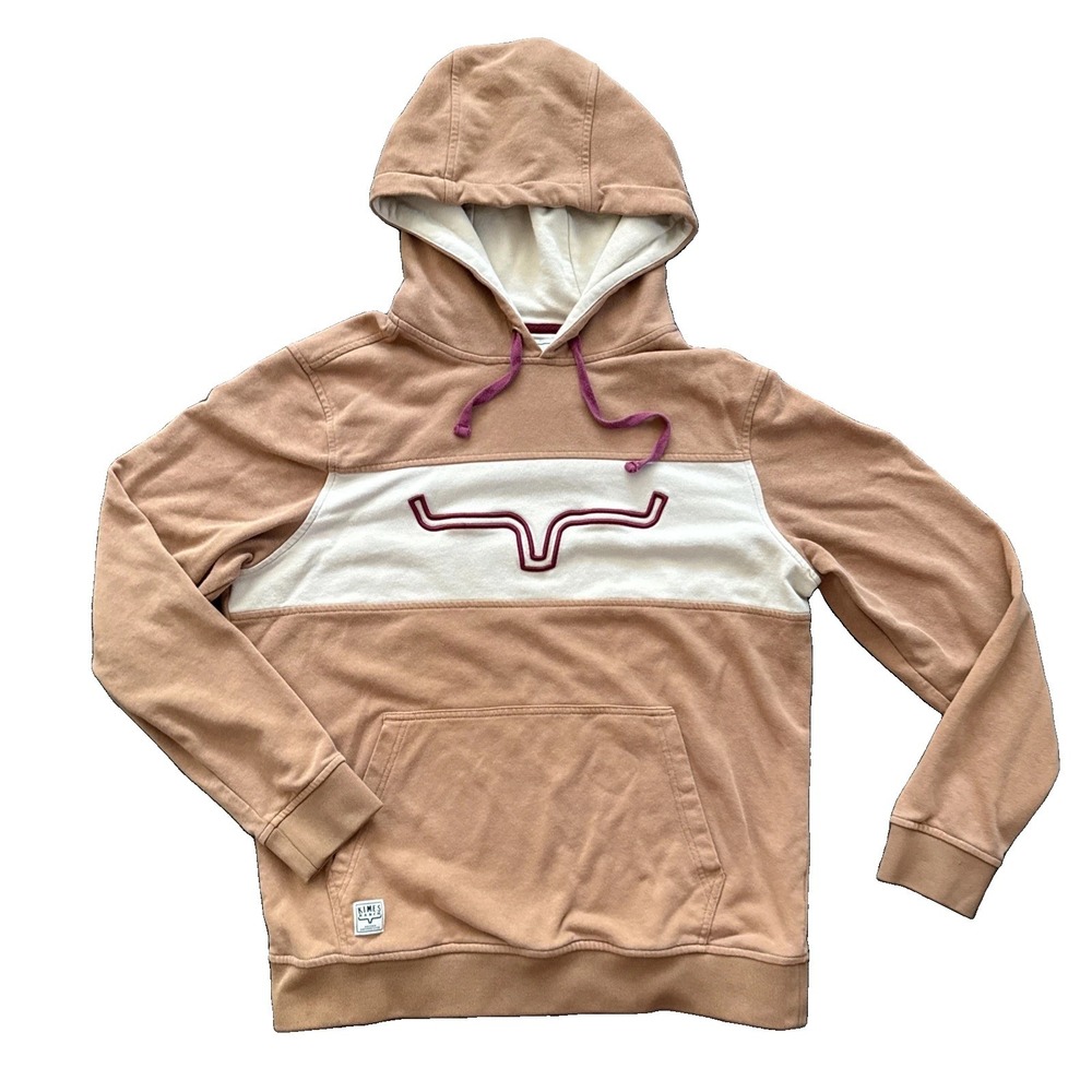 Kimes Ranch Side Winder Hoodie Sweatshirt Men M Longhorn Logo Pullover Western